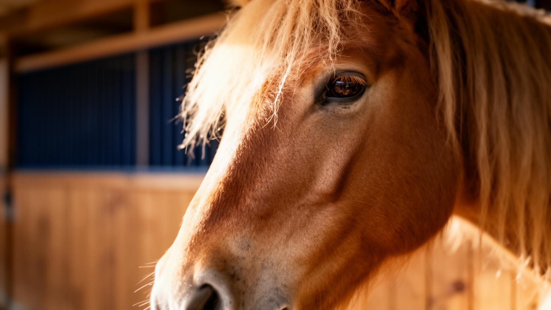 Un bambino che incontra dolcemente il muso di un cavallo